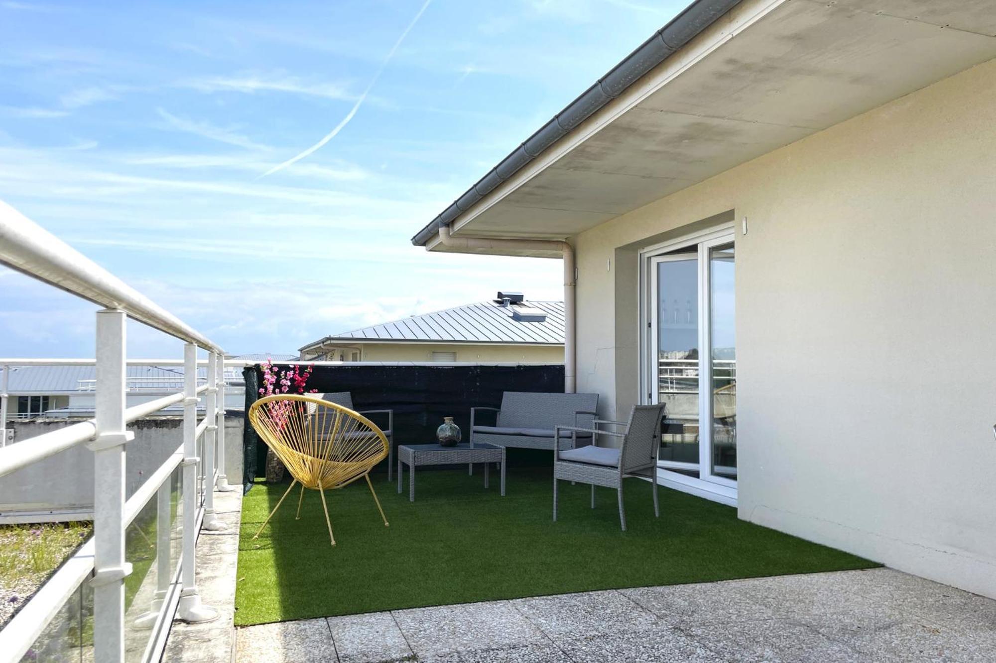 Le Rooftop - Terrasse - Parking - Piscine Caen Dış mekan fotoğraf