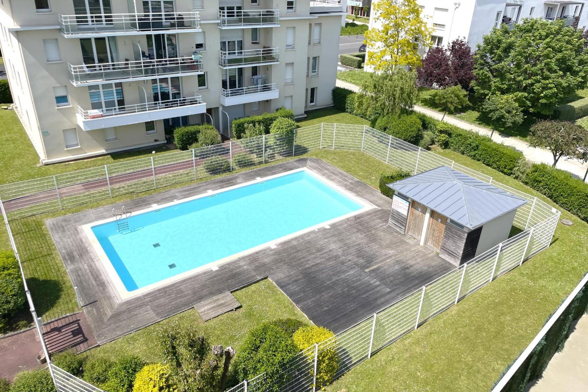 Le Rooftop - Terrasse - Parking - Piscine Caen Dış mekan fotoğraf